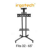 IRGOTECH TV Floor Stand for 32’’ – 72’’ LED, LCD, PLASMA OLED TV , Height Adjustable TV Floor Stand ,VESA Compatible