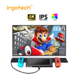 IRGOTECH 15.6 inch 4K-Portable Monitor, Non-Touch Screen, Type C & HDMI Interface