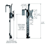 Cubicle Monitor Mount for Computer Monitor up to 32'', Partition Monitor Mount, Monitor Arm