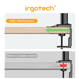 IRGOTECH Reinforcement Plate Table top Protection Base Fits Most Monitor Stand C-Clamp Installation